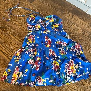 Anthropologie Halter Mini Dress